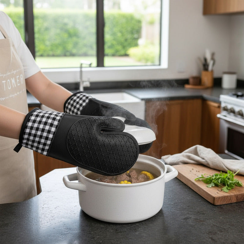 Guante Manopla De Cocina Agarradera De Silicona Gastronomía