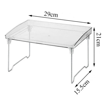 Estante De Acrilico Transparente X2 Cocina Baño Escritorio Transparente