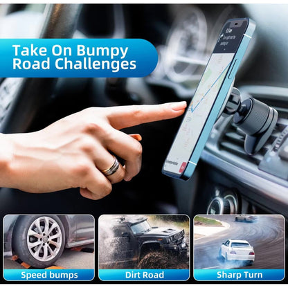 Soporte Magnético Para Celular Para Auto 360º Redondo