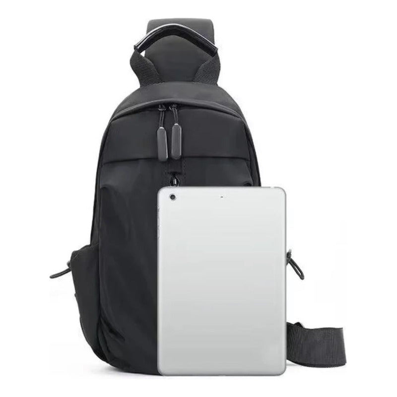 Mochila Bandolera Impermeable Bolso Pecho Cierre Al Medio