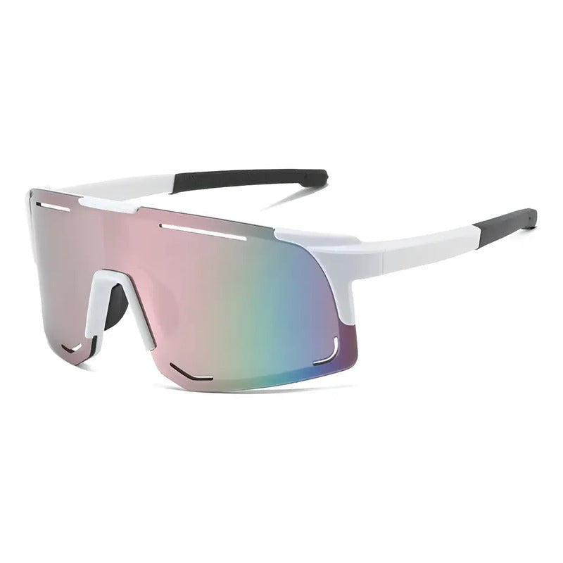 Lentes De Ciclismo Deporte Polarizados Protección Uv Unisex  Tornasolado Blanco Y Negro