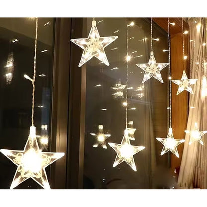 Guirnalda Luz Estrellas Led 4m Con 19 Ramos Luces Hogar Cálida