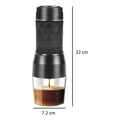 Cafetera Manual Portátil Para Cápsula Molido Y Expreso 80ml