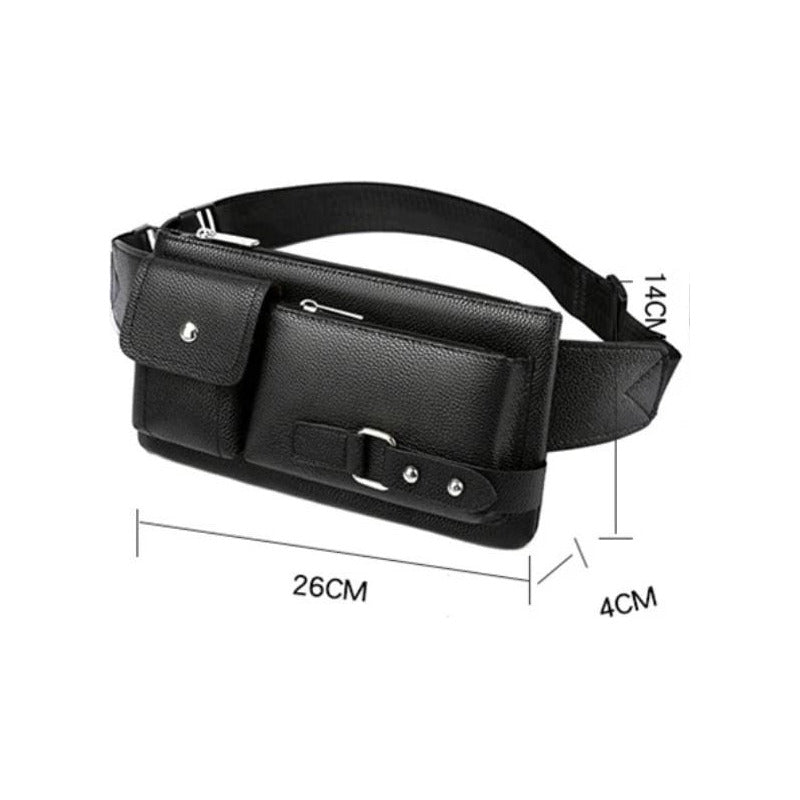 Riñonera Morral Casual Eco Cuero Cuerina Unisex Hebillas 1
