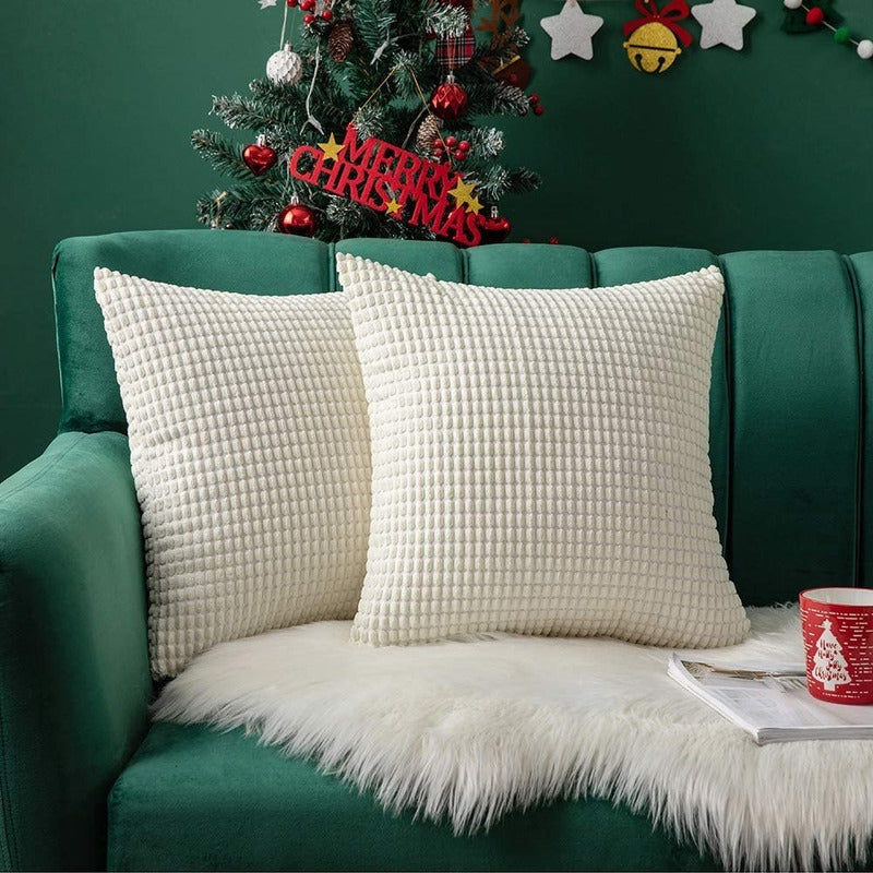 Fundas De Almohadón X2 Decoración Hogar Casa Poliester Cod.3