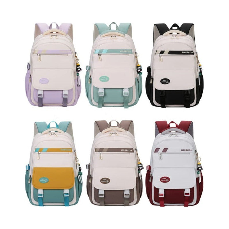 Mochila Escolar Liceal Unisex Impermeable Viaje Jianglida