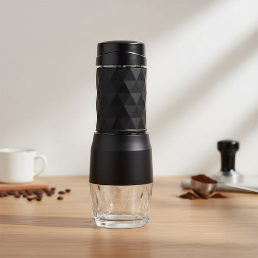 Cafetera Manual Portátil Para Cápsula Molido Y Expreso 80ml