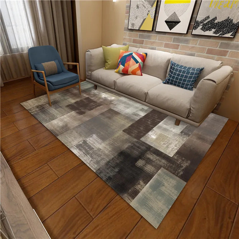 Alfombra De Piso Para Hogar Casa Diseño Abstracto 200x140cm