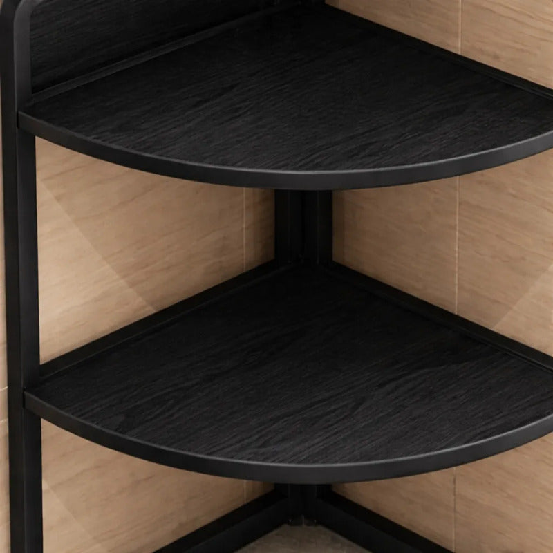 Estante Esquinero Organizador De Cocina 3 Niveles Multiuso Negro