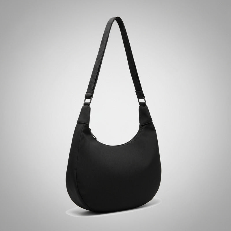 Bolso Dama Cartera Mujer Cruzada Grande Casual Urbana Moda Negro Lisa