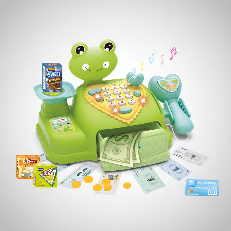 Juguete Caja Registradora Para Niños Con Música Y Luz Rana Rana