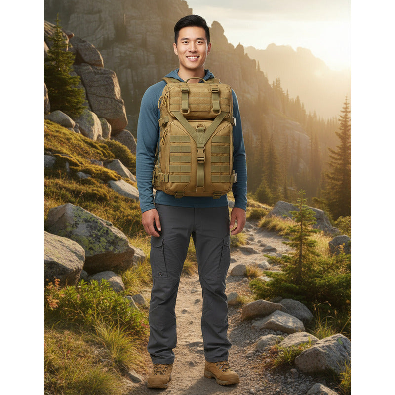 Mochila Táctica De 50 L Militar Impermeable Camping Premium