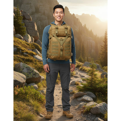 Mochila Táctica De 50 L Militar Impermeable Camping Premium