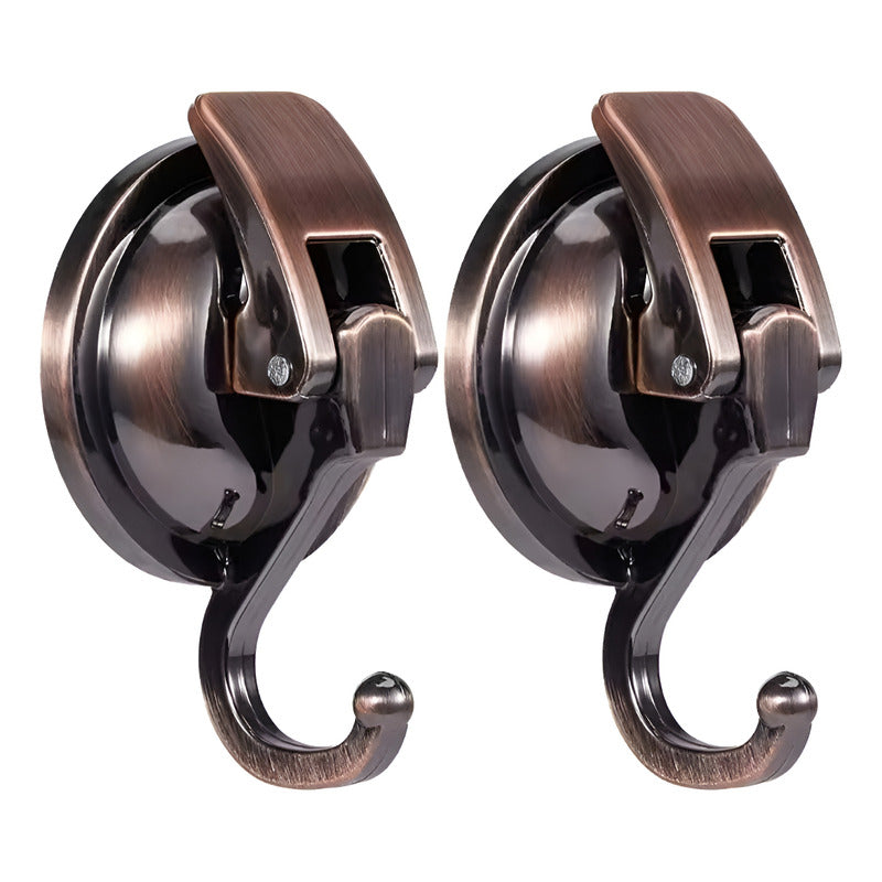Ganchos Para Toalla X2 Unid Con Ventosa Toallero Baño Cocina