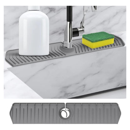 Alfombrilla De Silicona Escurridor De Agua Grifo Cocina Baño