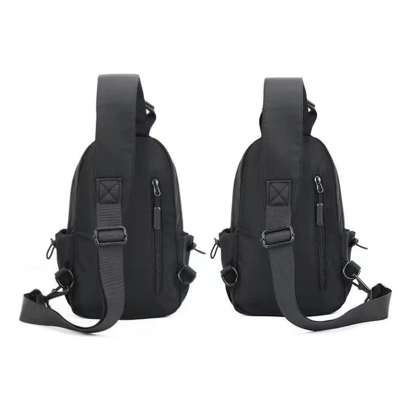 Mochila Bandolera Impermeable Bolso Pecho Cierre Al Medio