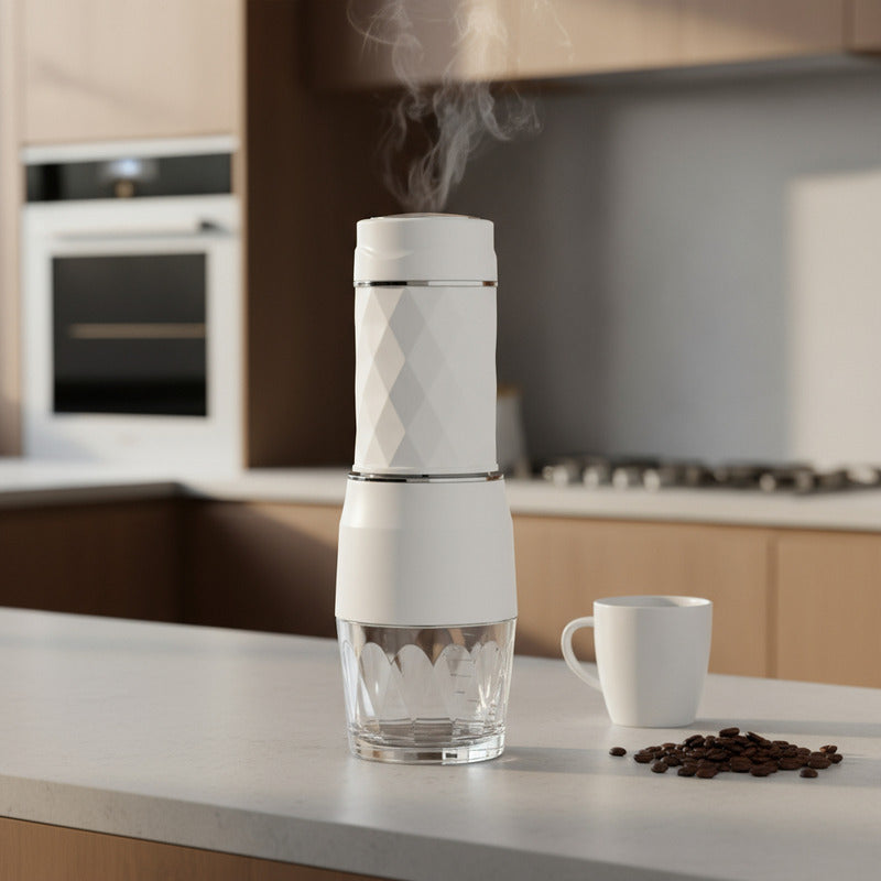 Cafetera Manual Portátil Para Cápsula Molido Y Expreso 80ml