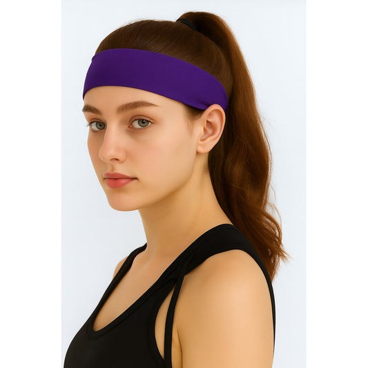 Diadema Deportiva X1 Vincha Para Deporte Elástica Colores Violeta