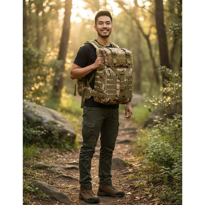 Mochila Táctica De 50 L Militar Impermeable Camping Premium