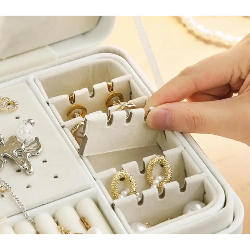 Joyero Alhajero Organizador De Joyas Anillos Colgantes Reloj